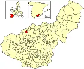 Localisation de Benalúa de las Villas