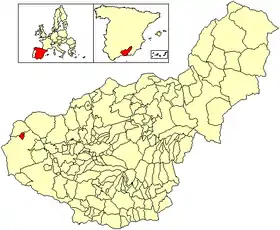 Localisation de Zagra