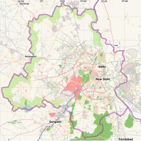 Voir sur la carte topographique de Delhi