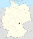 Drapeau de Arrondissement de Kronach