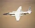 Sur cette photo d'un Lockheed ER-2 de la NASA, la roulette de queue rétractable est en position sortie.