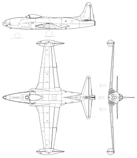 vue en plan de l’avion