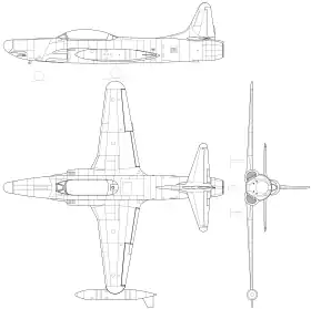 vue en plan de l’avion