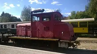 Locotracteur no&nbsp;62 en gare de Raucoules.