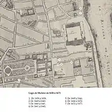 Plan de Bullet et Blondel,1676.