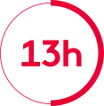 Logo du 13 heures du 26 août 2019 au 27 août 2023.