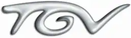 Logotype du TGV de 2000 à juillet 2012.