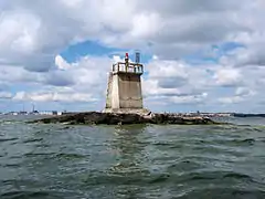 Ilot Lokkiluoto et son phare.
