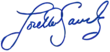 Signature de Loretta Sanchez