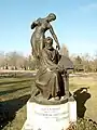Tombe de Károly Lotz au cimetière Kerepesi de Budapest, par János Pásztor (en)