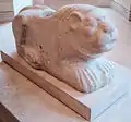 Lion protecteur de porte en calcaire, règne de Puzur-Inshushinak, c. XXe siècle.