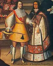 Martín García de Loyola et Beatriz Clara Coya, église de la Compagnie de Jésus, Cuzco XVIIe siècle