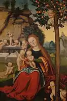 Madone au pommier1526, Rostock