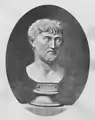 Gravure d'un buste d'homme barbu.