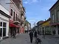 Rue piétonnière au centre-ville