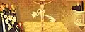 Prédelle, recto : prédication et crucifix