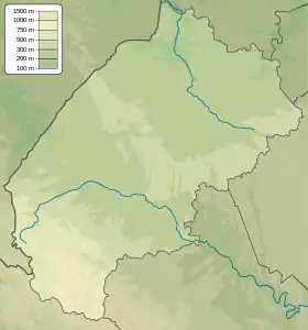 Voir sur la carte topographique de l'oblast de Lviv