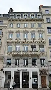 Immeuble au no&nbsp;4 place des Jacobins à Lyon, maison du peintre Paul Borel.