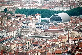 L'Hôtel de Ville vu depuis Fourvière.
