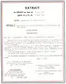 Décret d'attribution de la Médaille militaire du Sgt/chef Jean Rémy.