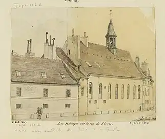 Vue du même bâtiment depuis la rue de Sèvres.