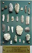 objets lithiques.
