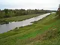 La rivière Mūsa près du château.