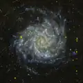 M74 en ultraviolet par GALEX.