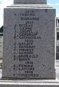 Soldat tué en 1919 et disparus