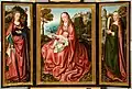 Triptyque de la Vierge à l'Enfant, Santa Catalina et Santa Bárbara (XVIe&nbsp;siècle)