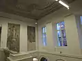 Escalier d'honneur et fresques en grisaille