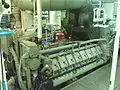 Le moteur principal tribord