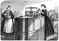 Machine à envelopper le chocolat (1862).