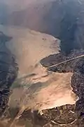 L'embouchure de la Maggia dans le lac Majeur.