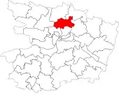 Carte du canton en 2014.