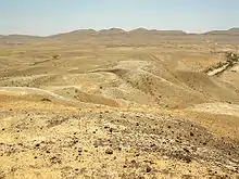 marnes et calcaires de la formation de Matmor Formation au centre Makhtesh Gadol.
