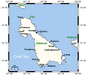 Carte de Malekula