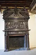 Cheminée Renaissance en bois.