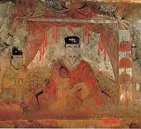 Un roi de Koguryo. Tombe d'Anak numéro 3, Hwanghae. Probablement 371.