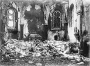 L'intérieur de l'église(phot. 1915).