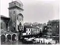Piazza delle Erbe avant la destruction des maisons construites sur la Rotonde de San Lorenzo.