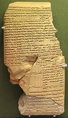 Tablette du « Manuel du devin », ouvrage divinatoire.