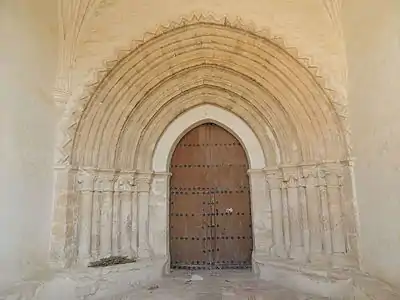 Porte de l'église San Justo et Pastor.