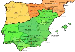 Apogée du royaume de Navarre en 1030 (règne de Sanche III).