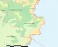 Carte de la commune de Théoule-sur-Mer.