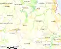 Carte de Plélo et des communes avoisinantes.