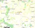 Carte de l'ancienne commune de Plouagat.