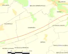 Carte du territoire communal.