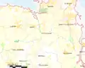 Carte de la commune de Plougoulm