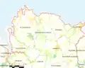 Carte de la commune de Saint-Jean-du-Doigt.